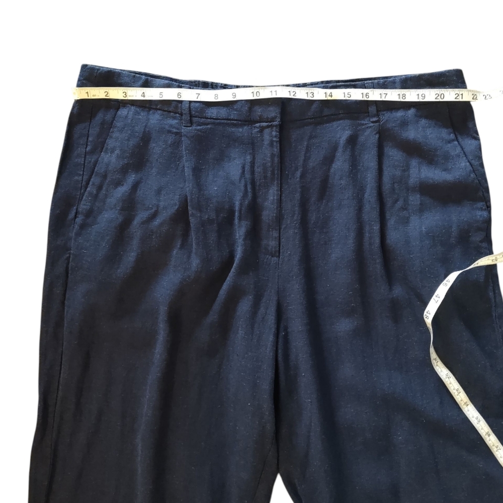 Old Navy Linen Blend Extra High Rise Taylor Wide Leg Trouser Pants NWT - Picture 13 of 16